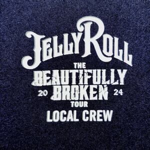 Jelly Roll The Beautifully Broken Tour Local Crew Shirt Super Rare Size M